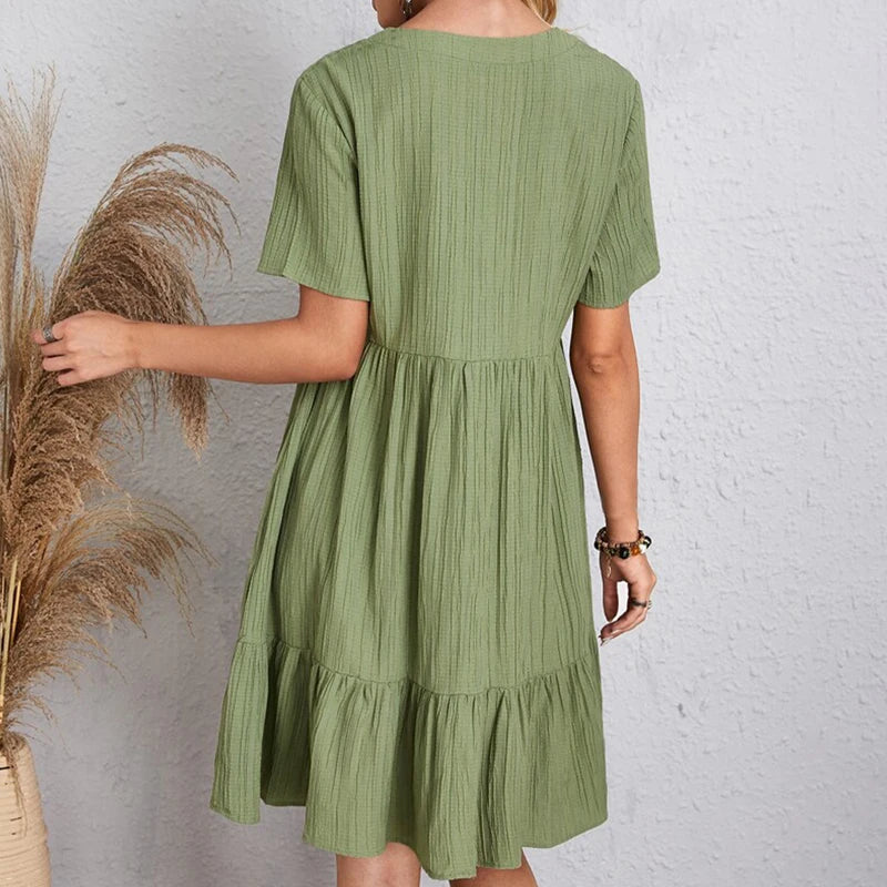 Ruffle mini dress detail