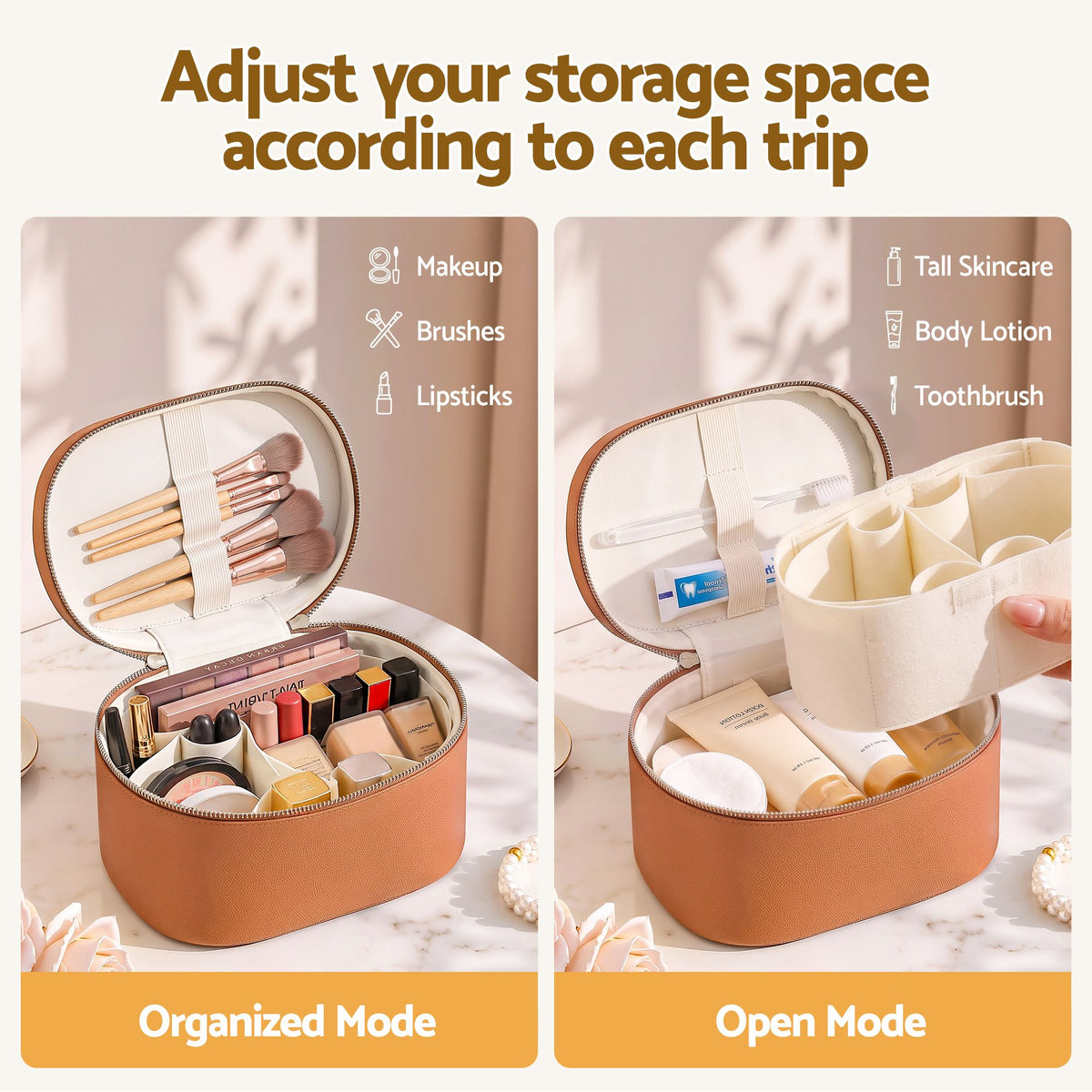 Compact makeup organiser gift for her