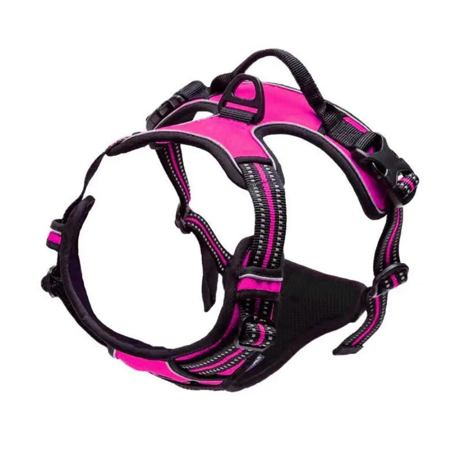 No-Pull Dog Harness – Adjustable Reflective Vest Harness with Front Clip & Handle for Medium–Large Dogs