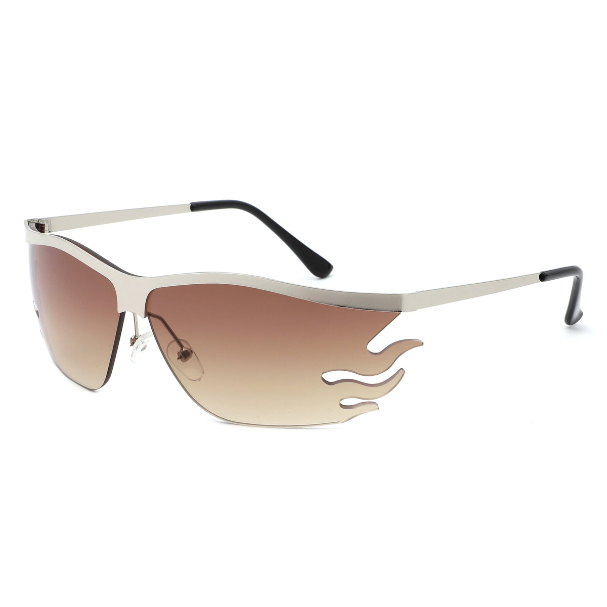 Rimless sunglasses side view