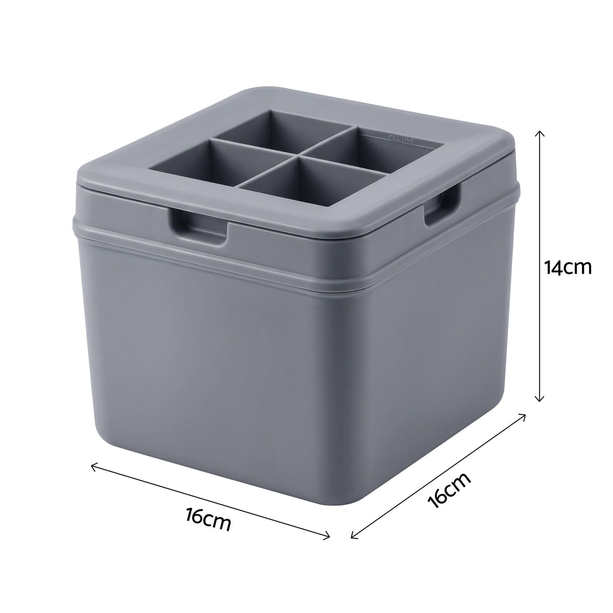 Directional freezing clear ice mold