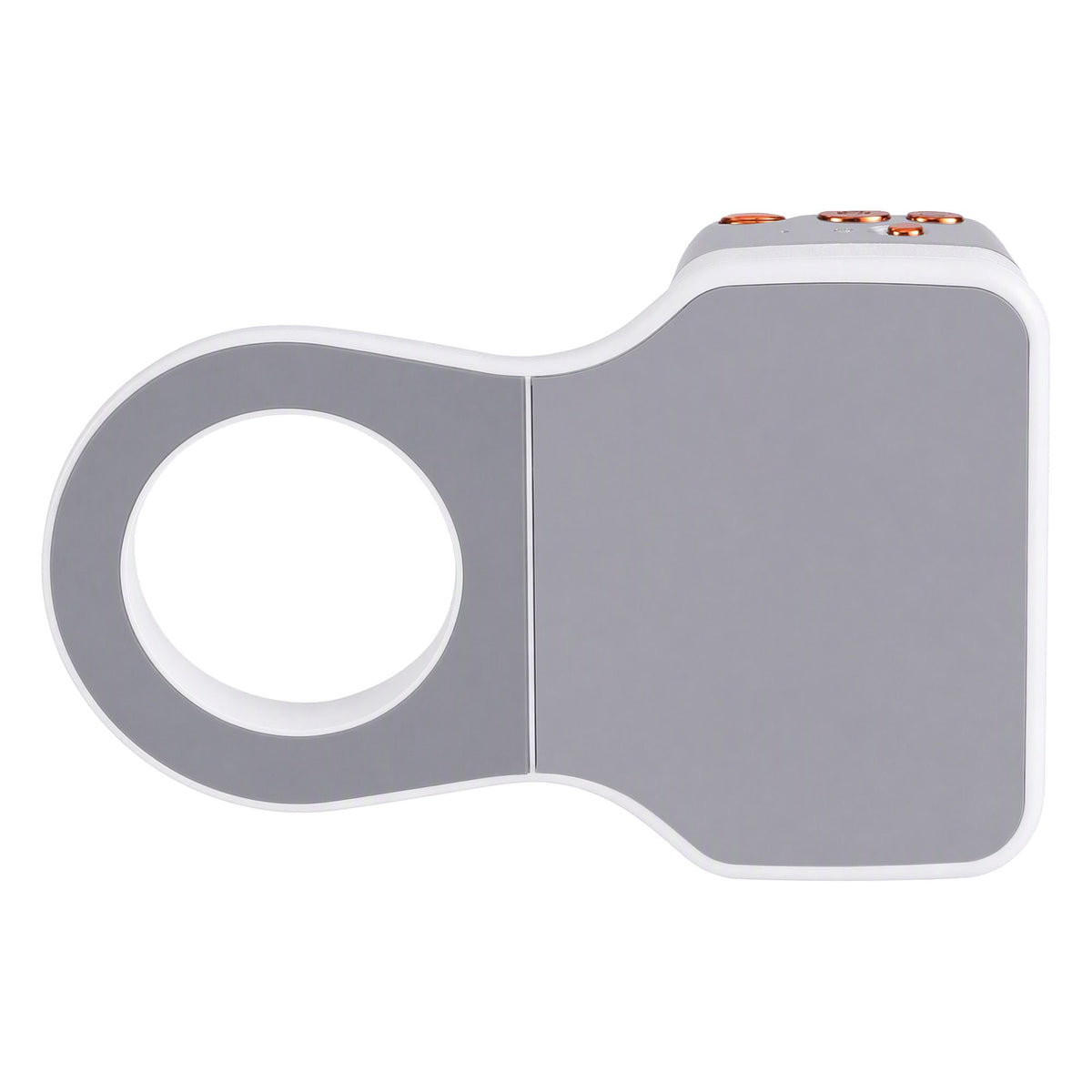 Magnetic camera grip attached to iPhone