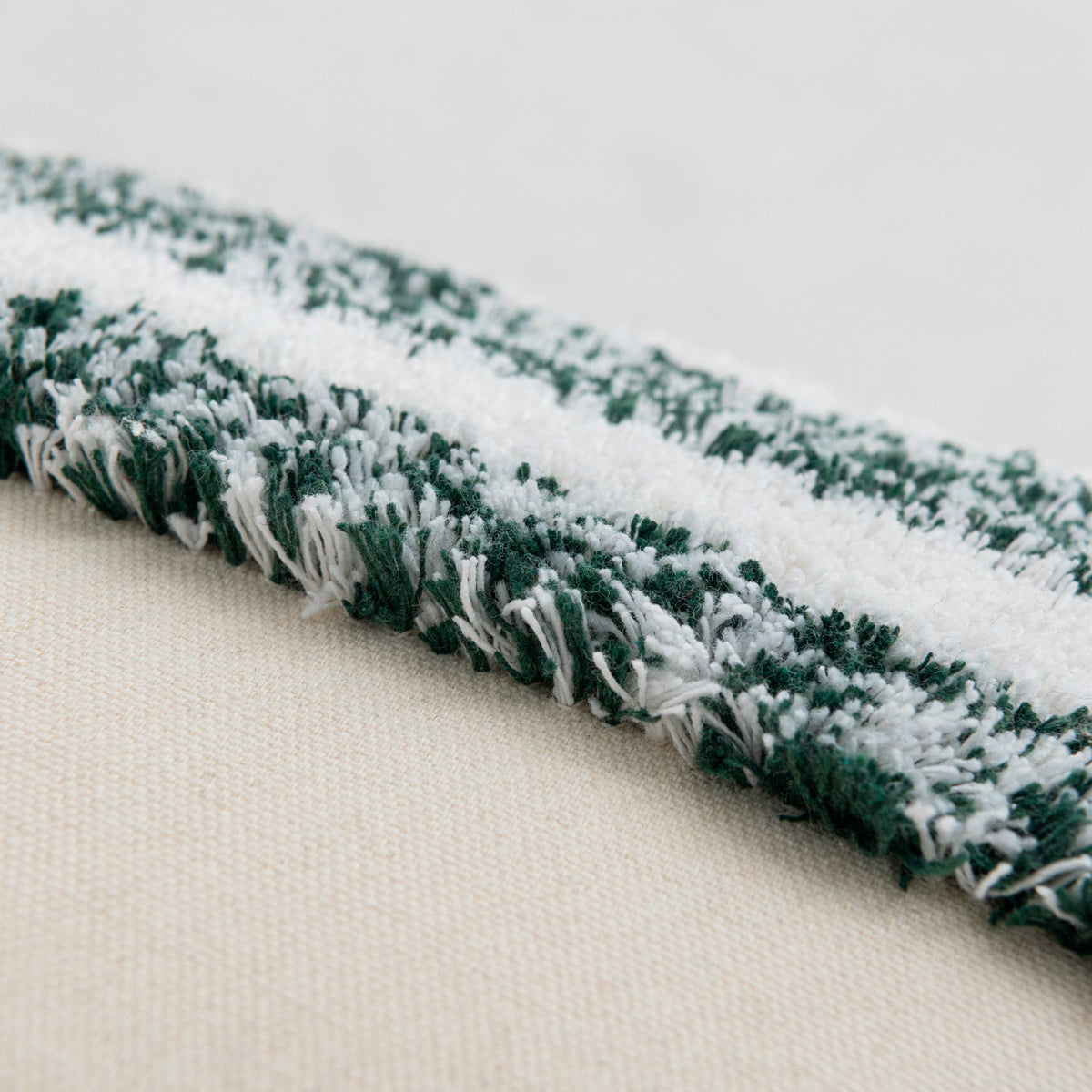 Tassel trim decorative pillow case