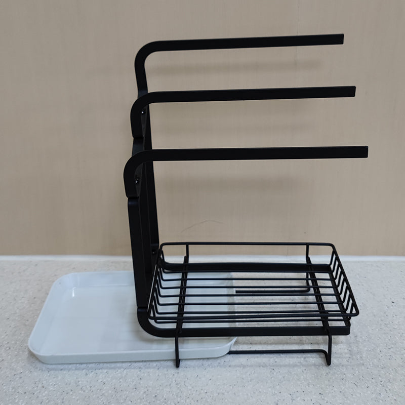 Kitchen sink storage rack detail