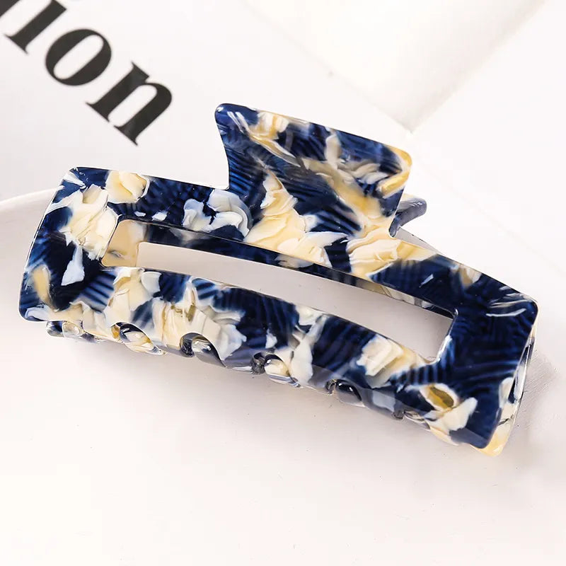 Acetate Claw Hair Clip – Vintage Geometric Tortoiseshell Hair Claw for Thick & Fine Hair