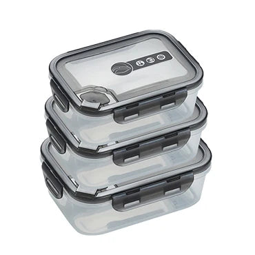 Airtight Snap-Lock Meal Prep Container – Microwave-Safe Bento & Salad Food Storage Box