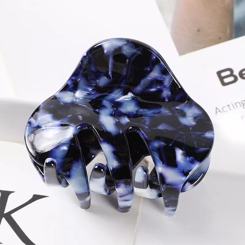 Acetate Claw Hair Clip – Vintage Geometric Tortoiseshell Hair Claw for Thick & Fine Hair