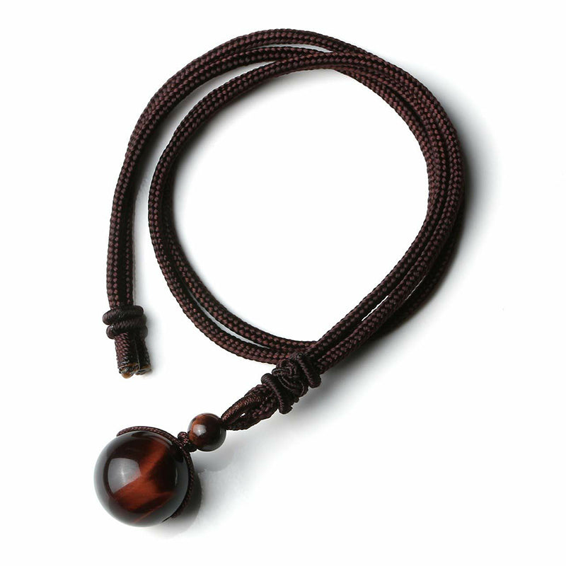 Healing crystal rope necklace detail