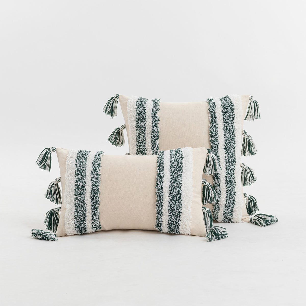 Boho tufted tassel cushion covers