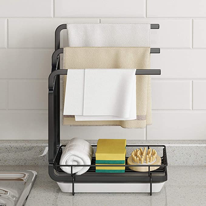 Sink caddy drainer rack