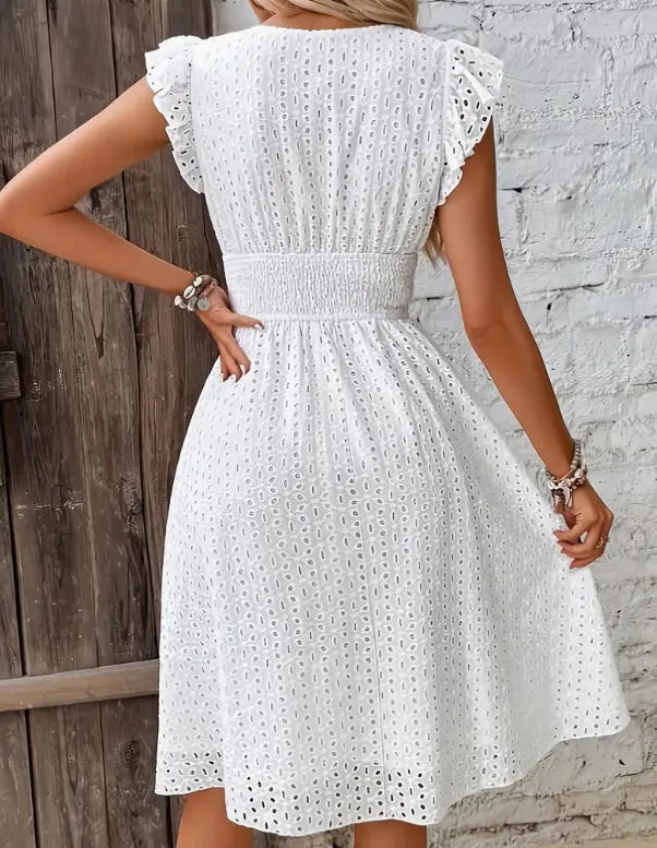 Plus size V-neck summer dress