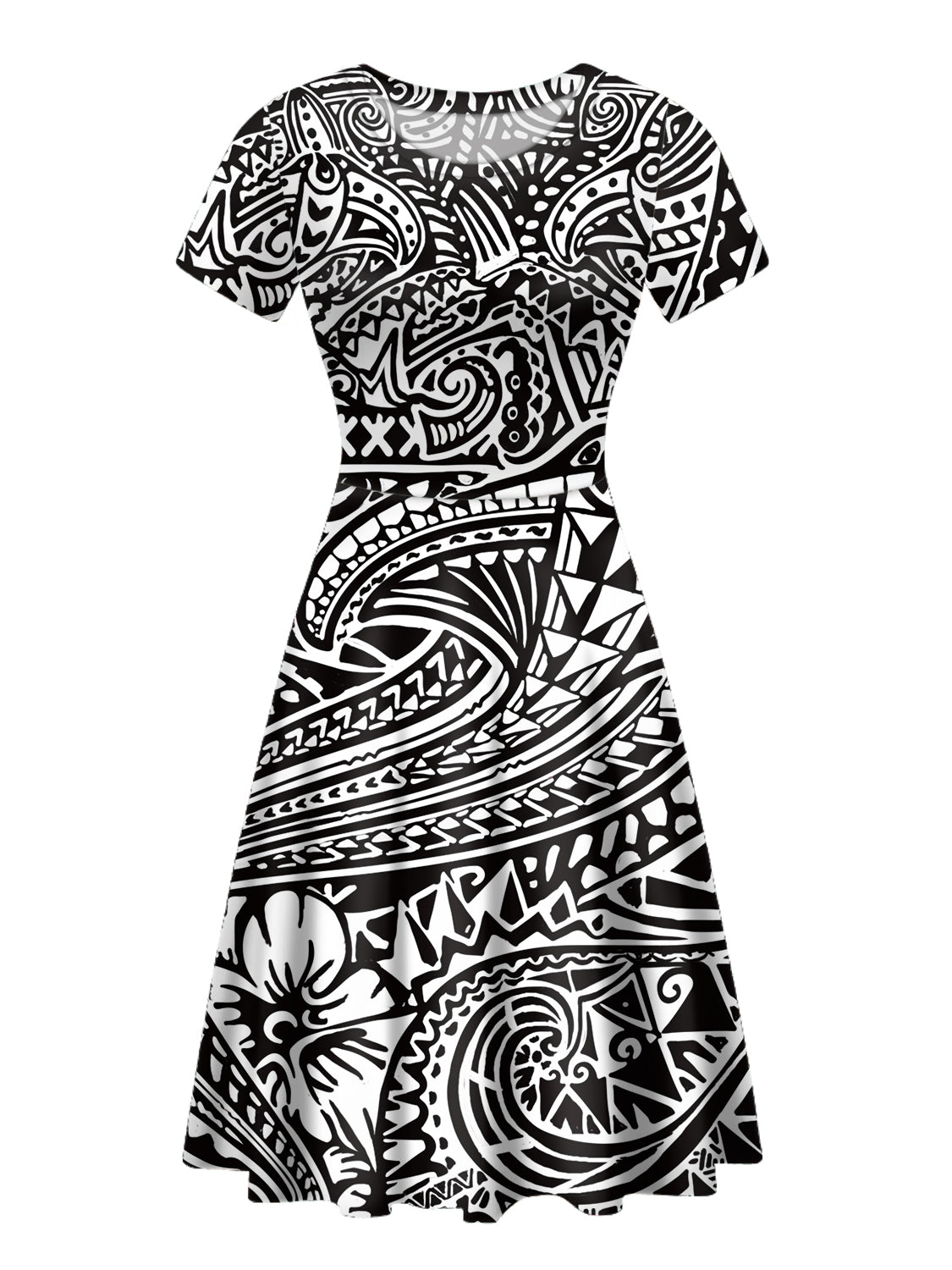 Plus size Polynesian dress