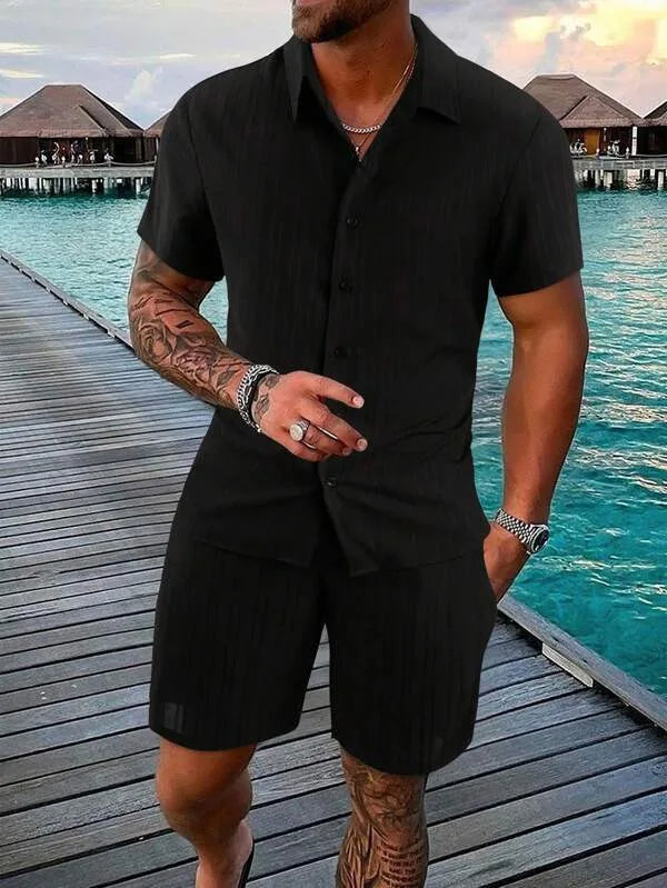 Men's summer set worn