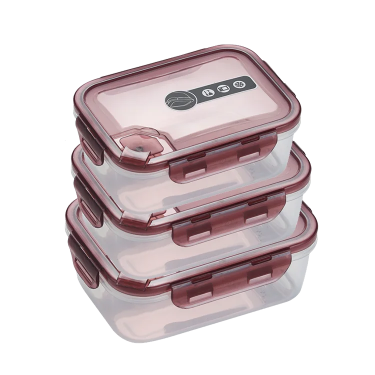 Airtight Snap-Lock Meal Prep Container – Microwave-Safe Bento & Salad Food Storage Box