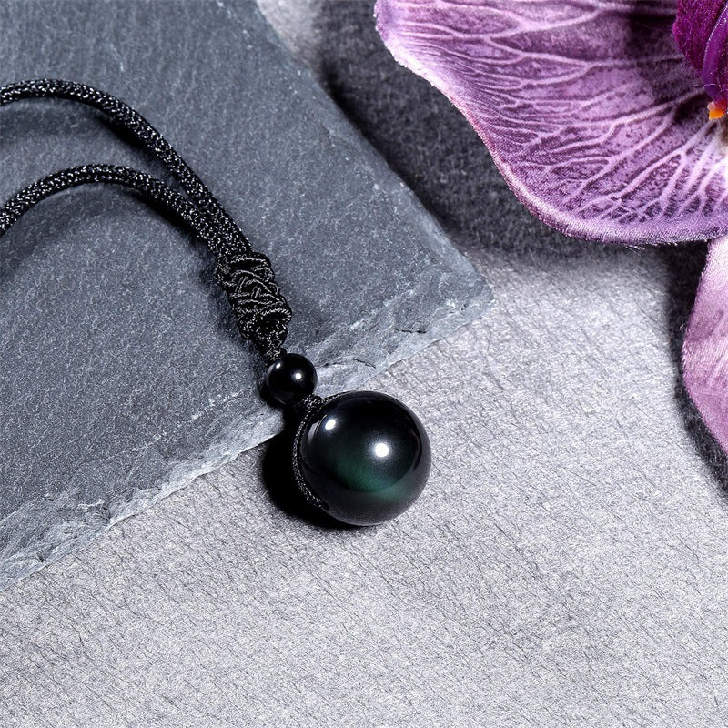 Amethyst crystal pendant necklace