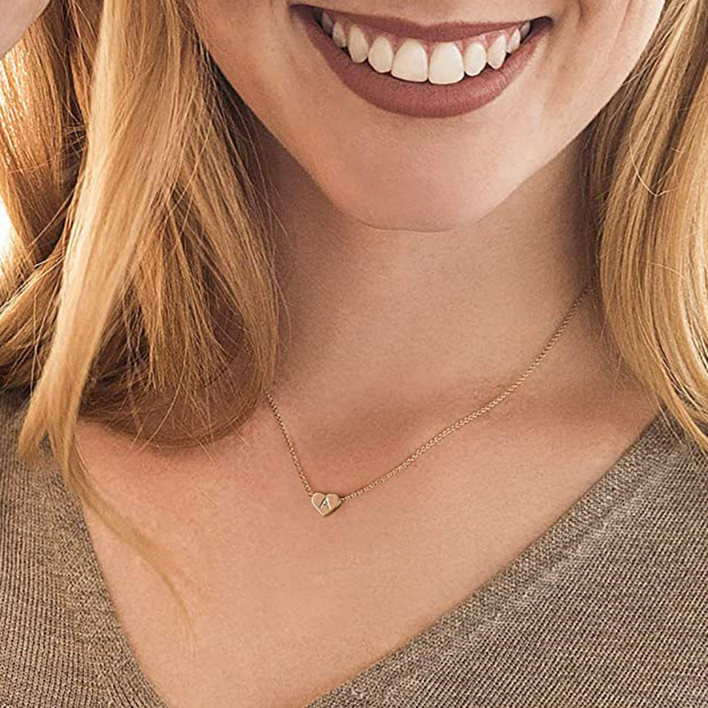 Initial necklace letters A to Z