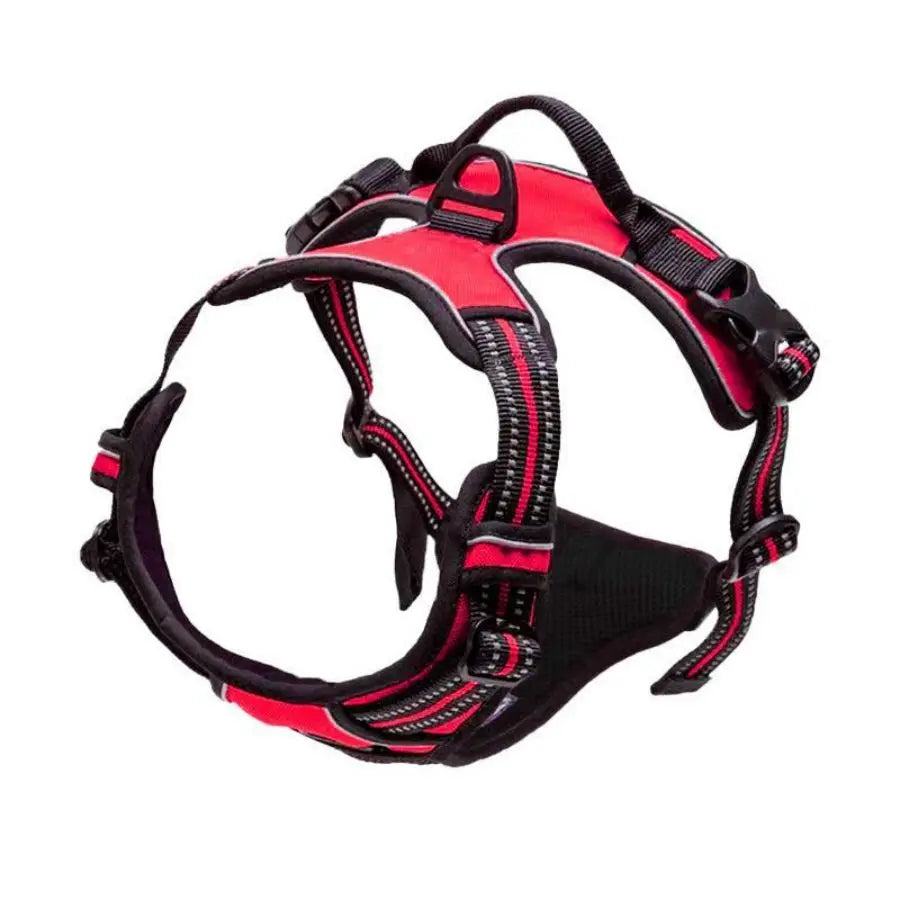 No-Pull Dog Harness – Adjustable Reflective Vest Harness with Front Clip & Handle for Medium–Large Dogs
