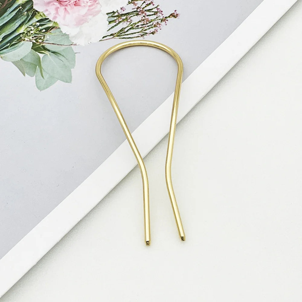 Pearl U-Shaped Hair Pins – Korean-Style Bun Hair Sticks & French Hair Clips