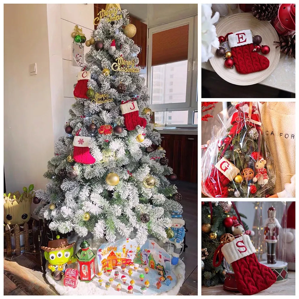 Paw print pet Christmas stocking