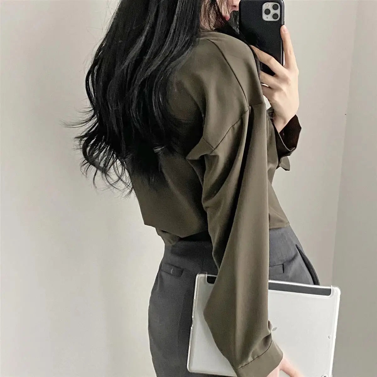 Collared office blouse