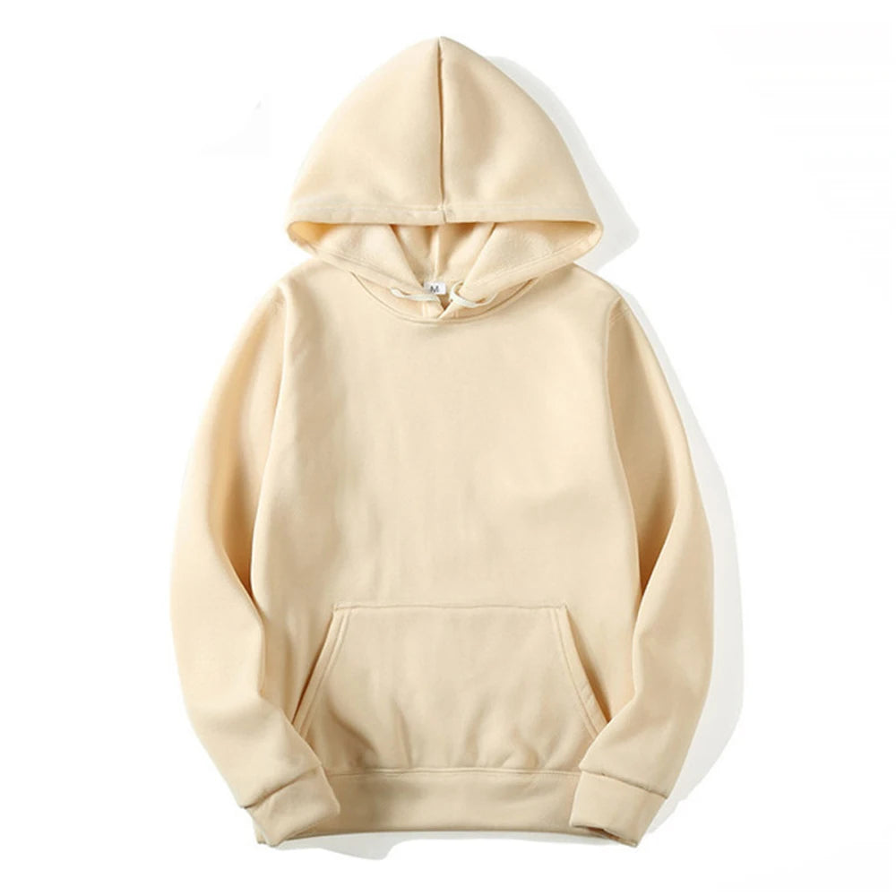 Unisex Oversized Pullover Hoodie – Classic Solid Colour Hooded Sweatshirt, S–4XL