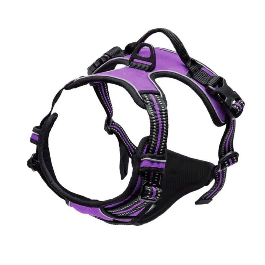 No-Pull Dog Harness – Adjustable Reflective Vest Harness with Front Clip & Handle for Medium–Large Dogs