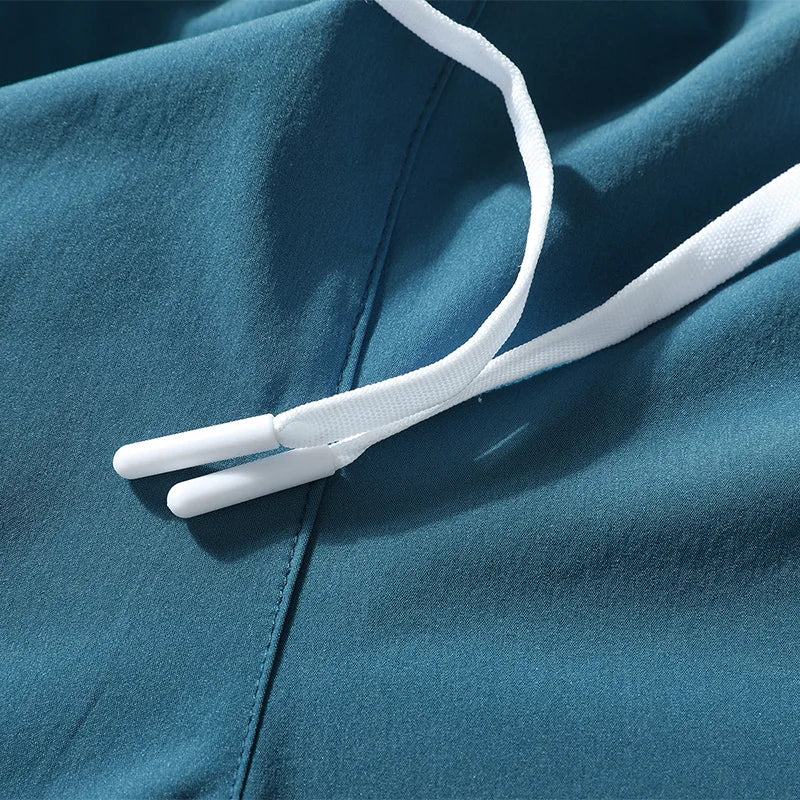 Running shorts worn