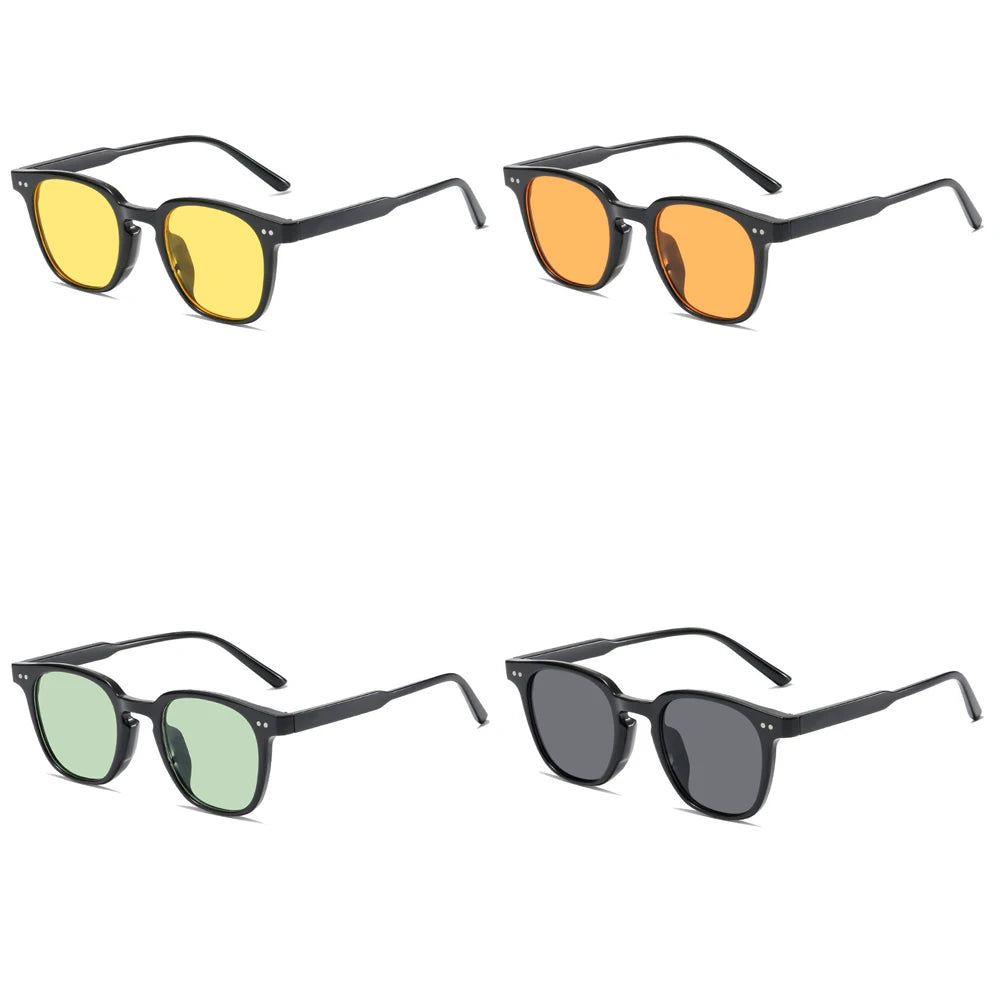 Vintage Square Sunglasses – Retro Unisex Tinted Shades for Women & Men
