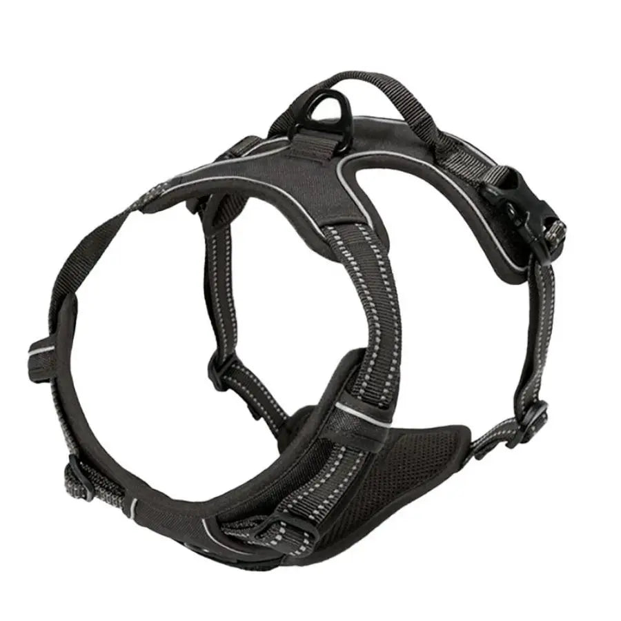 No-Pull Dog Harness – Adjustable Reflective Vest Harness with Front Clip & Handle for Medium–Large Dogs