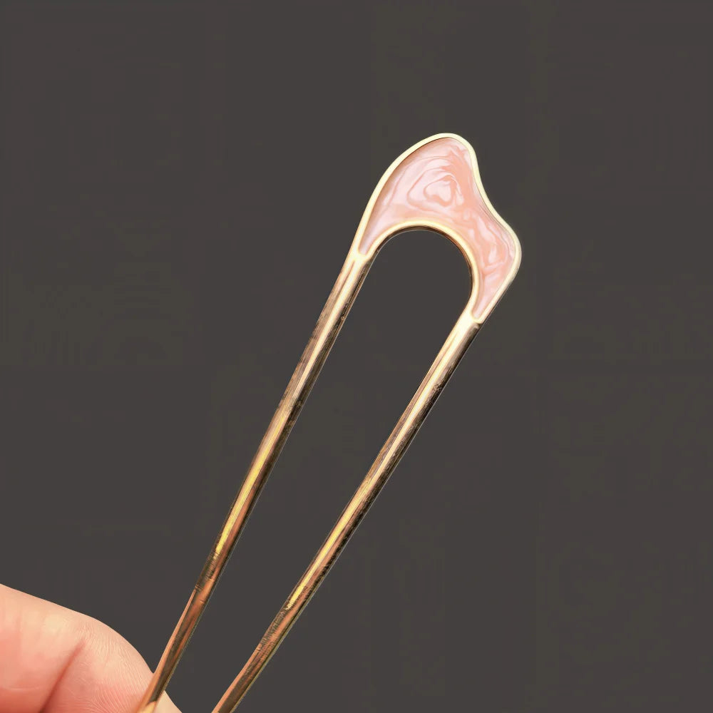 Pearl U-Shaped Hair Pins – Korean-Style Bun Hair Sticks & French Hair Clips