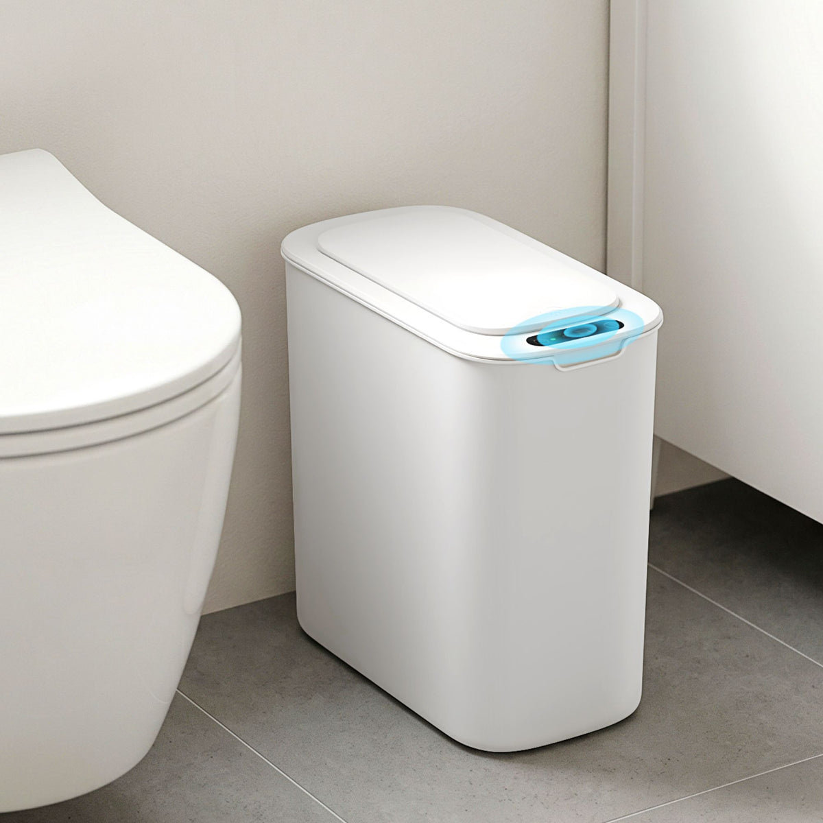 11L touchless motion sensor rubbish bin white