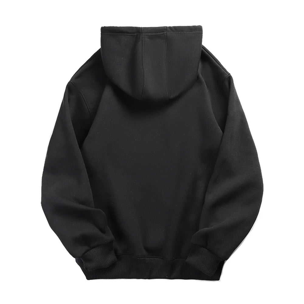 Solid colour hooded sweatshirt
