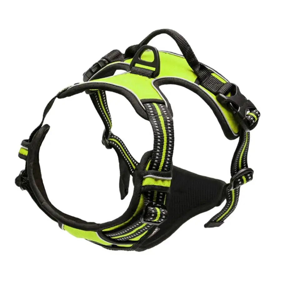 No-Pull Dog Harness – Adjustable Reflective Vest Harness with Front Clip & Handle for Medium–Large Dogs