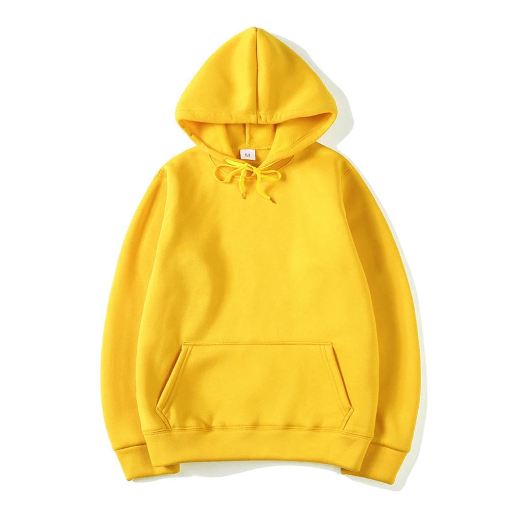 Unisex Oversized Pullover Hoodie – Classic Solid Colour Hooded Sweatshirt, S–4XL