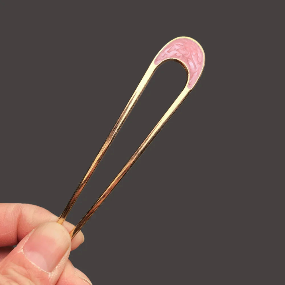 Pearl U-Shaped Hair Pins – Korean-Style Bun Hair Sticks & French Hair Clips