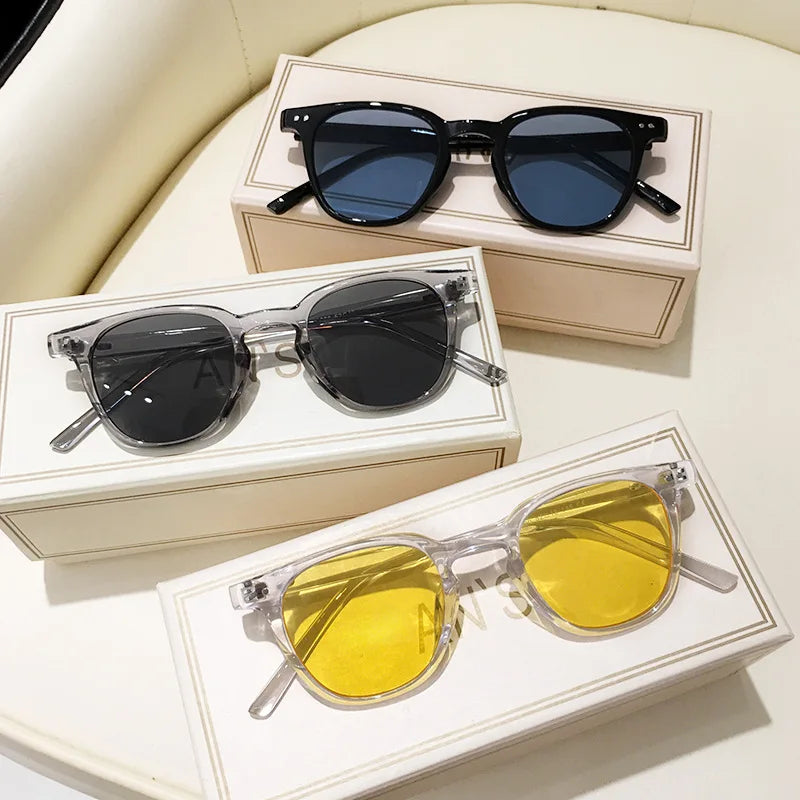 Retro square sunglasses colours