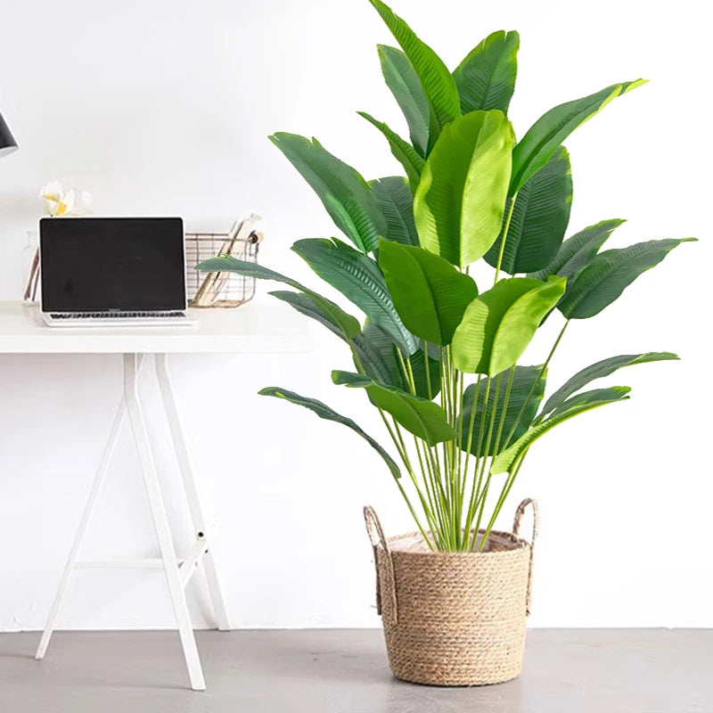 Artificial plant in living room