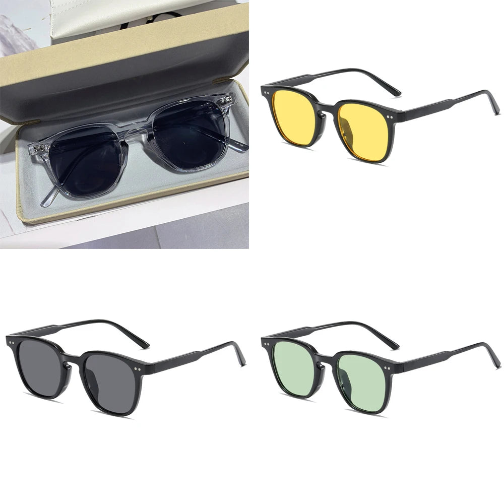 Vintage Square Sunglasses – Retro Unisex Tinted Shades for Women & Men