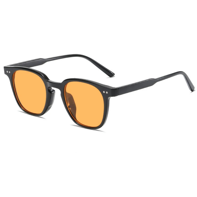 Tinted lens sunglasses side view