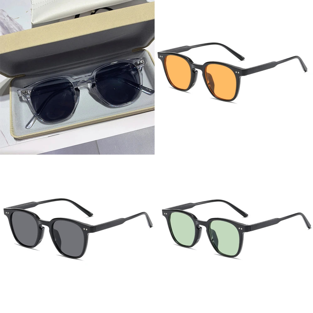 Vintage Square Sunglasses – Retro Unisex Tinted Shades for Women & Men