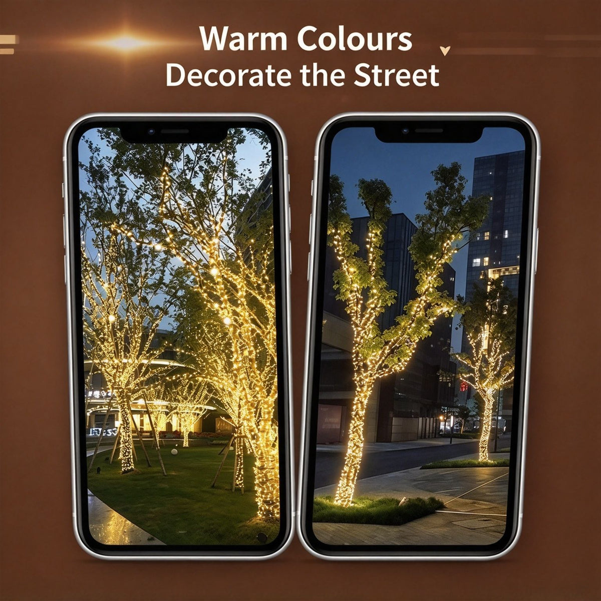 30m Warm White Star Fairy Lights – view 6