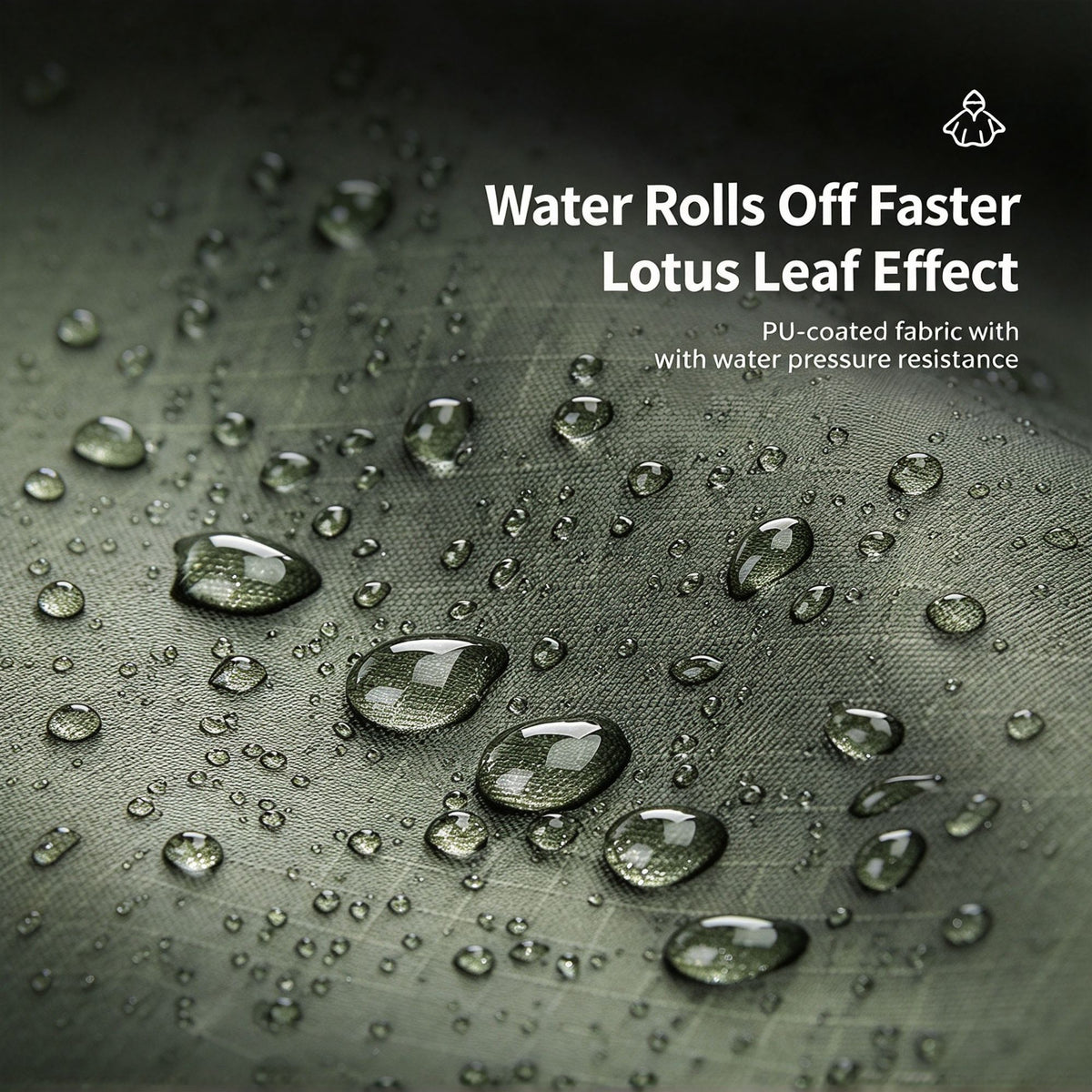 3-in-1 Waterproof Rain Poncho, Ground Sheet & Tarp – view 9