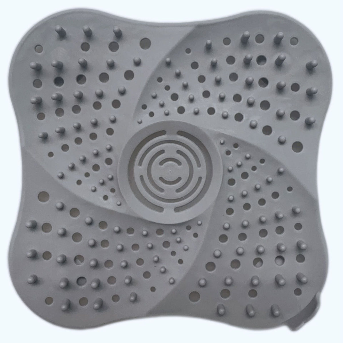 Silicone Shower Drain Hair Catcher 2-Pack – Anti-Clog Drain Cover with Suction Cups