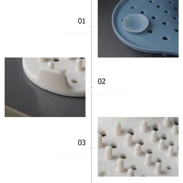 Silicone Shower Drain Hair Catcher 2-Pack – view 2
