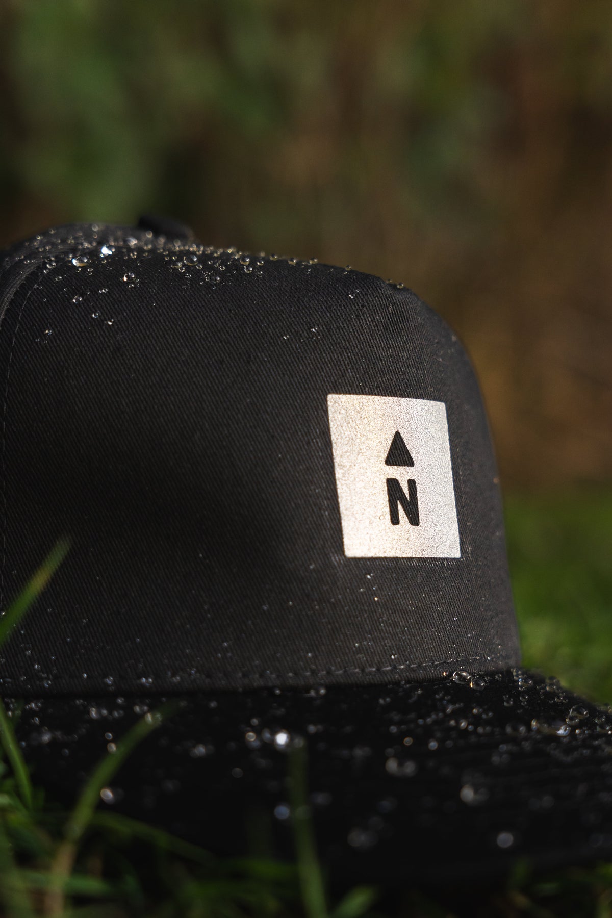 Water-resistant cap worn outdoors