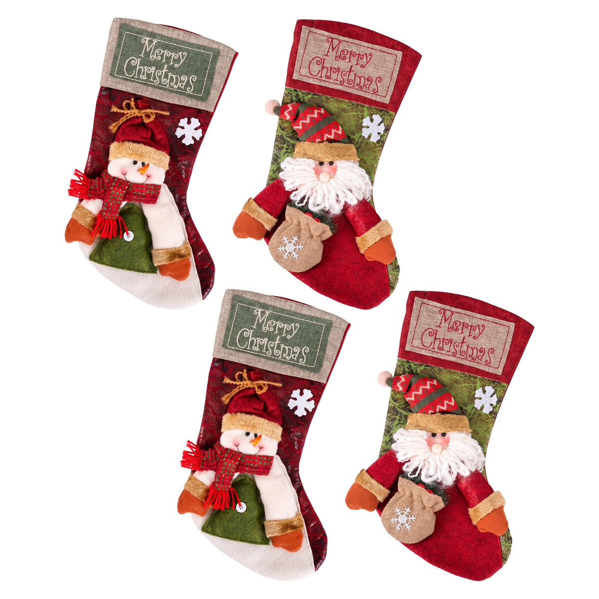 Santa Christmas stocking 43.5cm plush