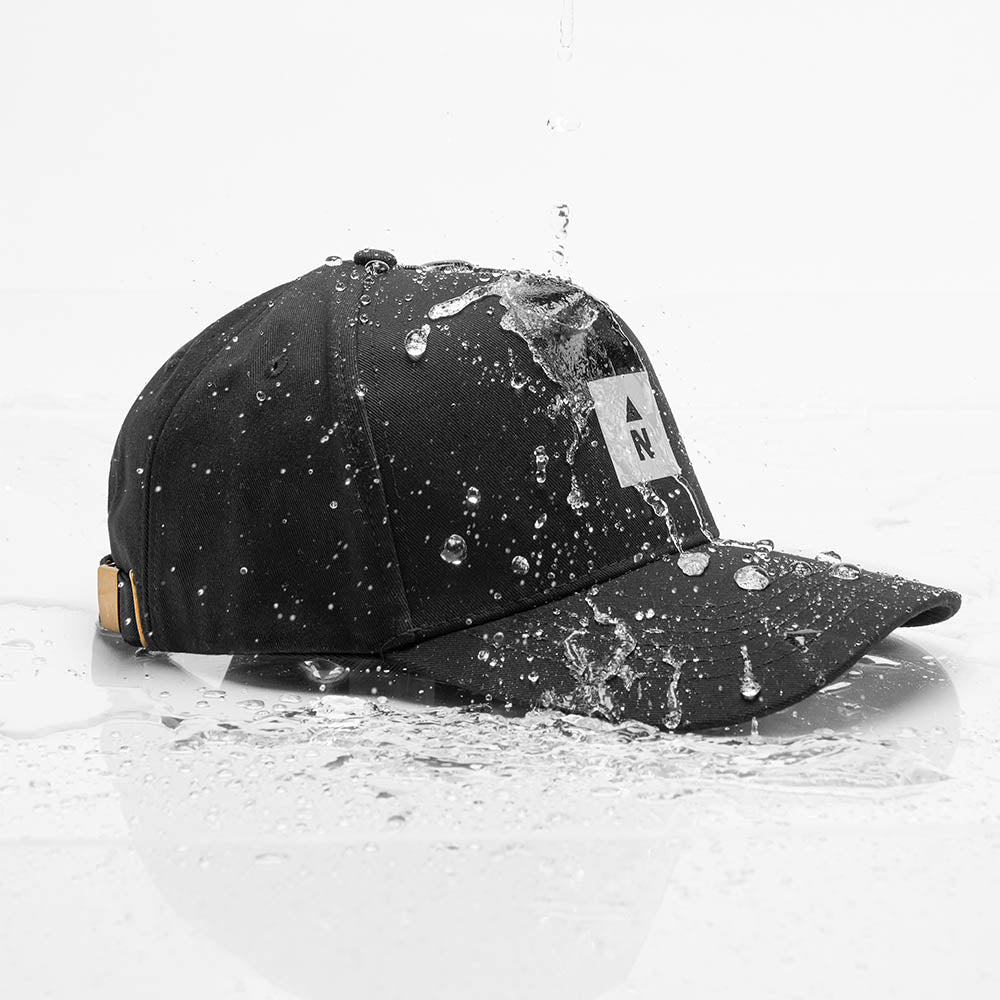 Adjustable 5-panel hat side view